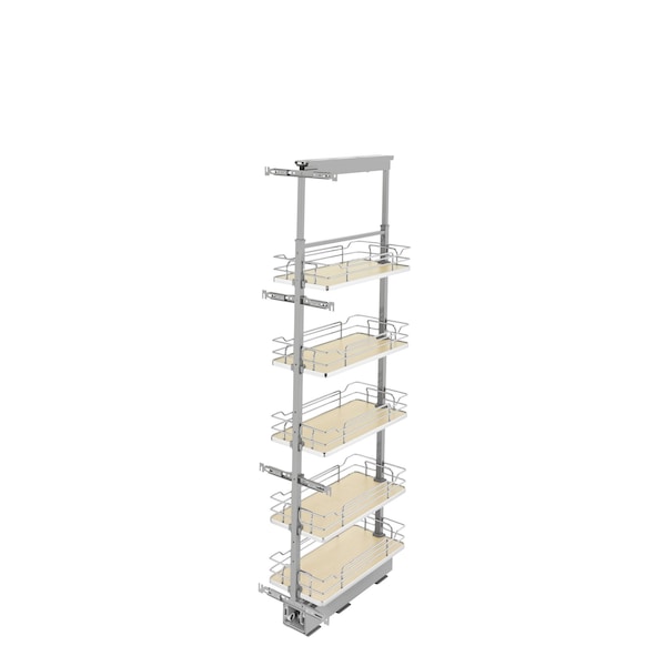 Rev-A-Shelf Steel, Natural, 10 in W, 58.25 in H, 21.72 in L, Light Brown 5358-10-MP - main
